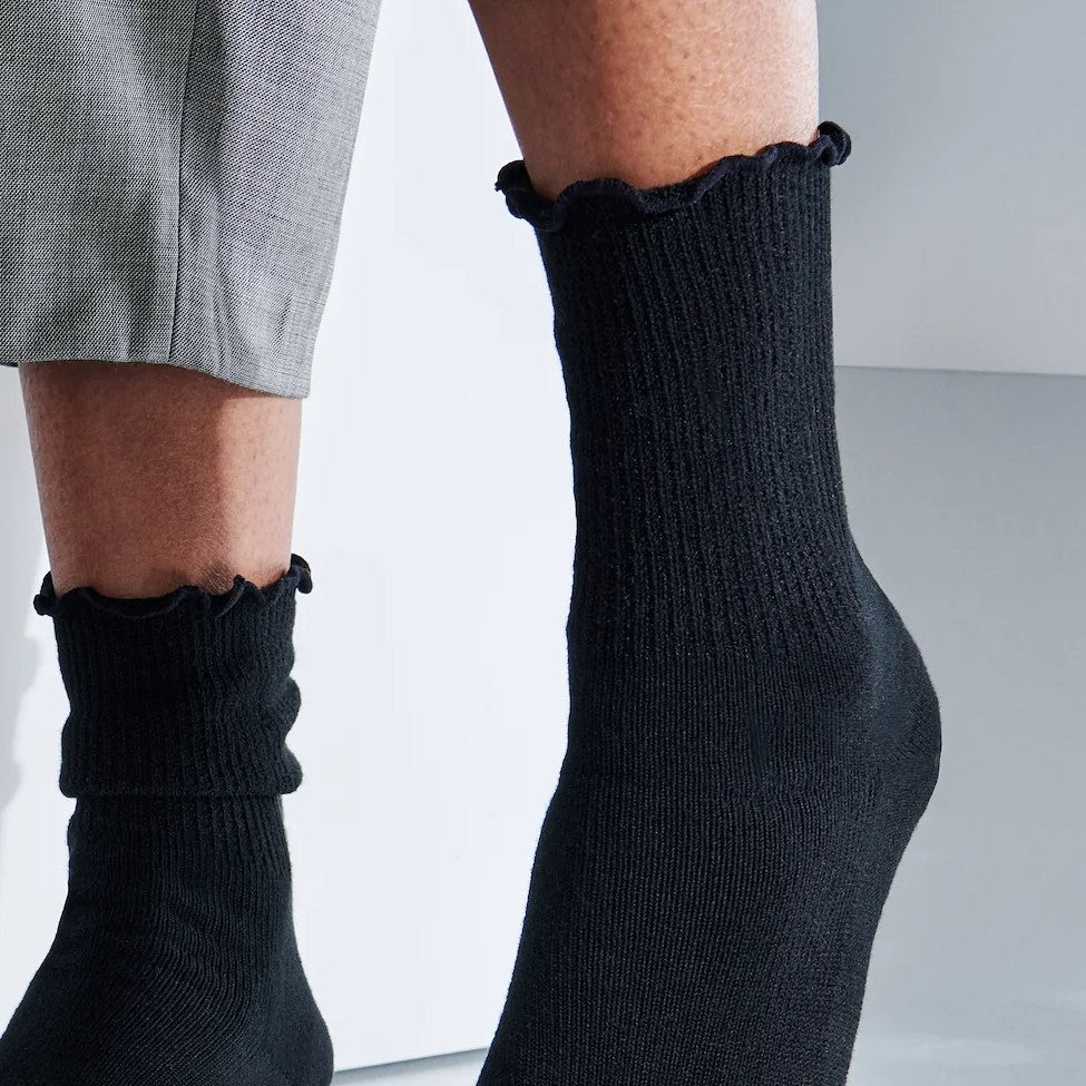 Loose Fit Cotton Crew 5 Toe (S)