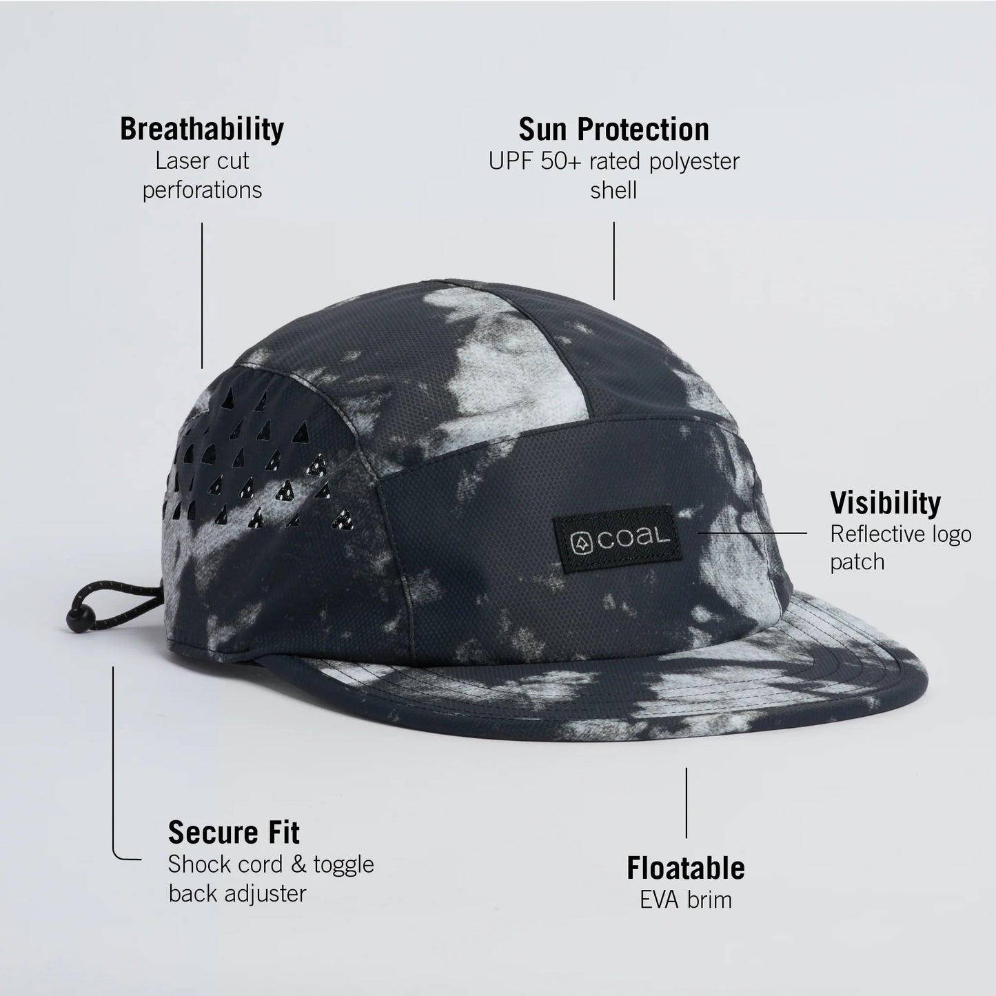 PROVO UPF TECH "Black Tie Dye"