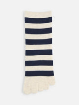 Striped Cotton Toe Ankle