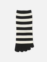 Striped Cotton Toe Ankle
