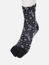 Shiny Floral Toe Ankle