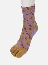 Shiny Floral Toe Ankle