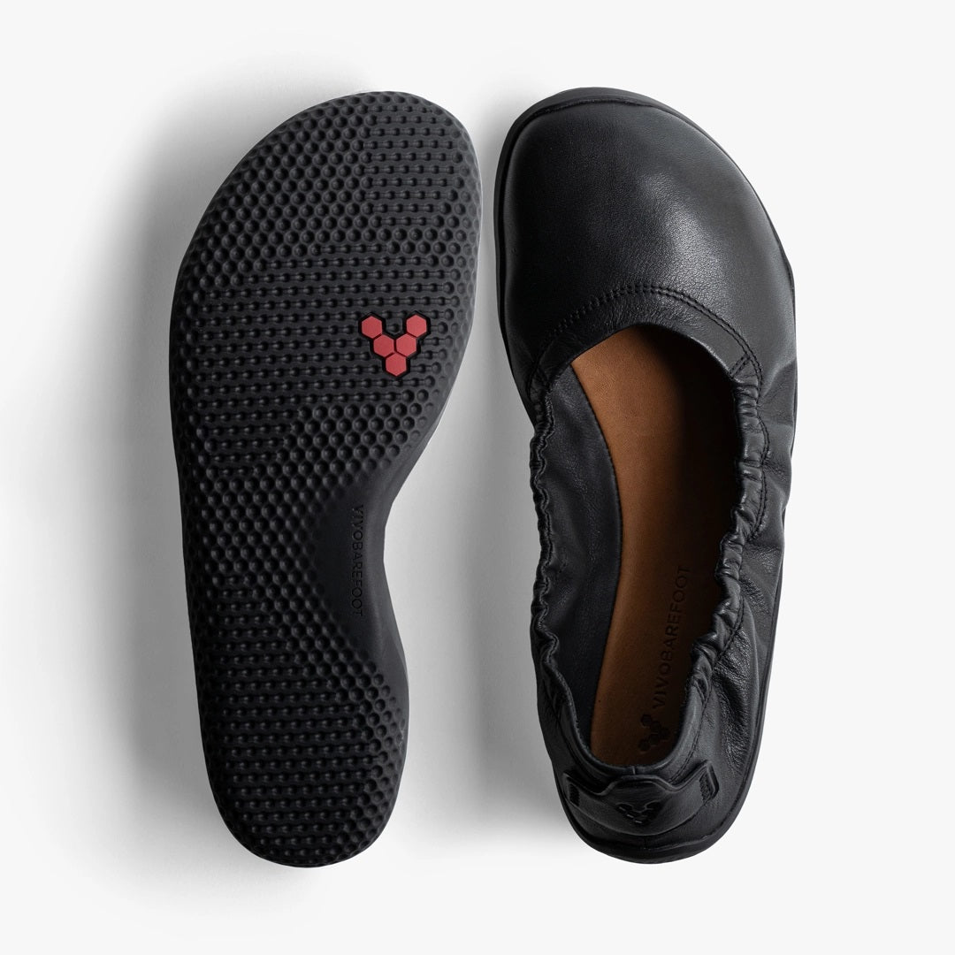 ASANA YIN BALLERINA LEATHER OBSIDEAN