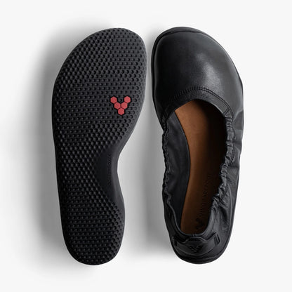 ASANA YIN BALLERINA LEATHER OBSIDEAN