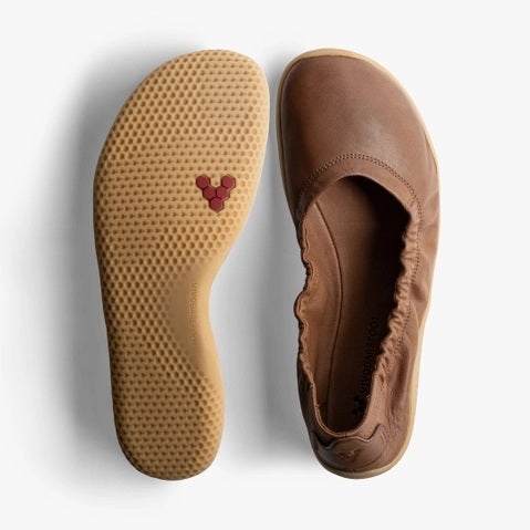 ASANA YIN BALLERINA LEATHER TAN