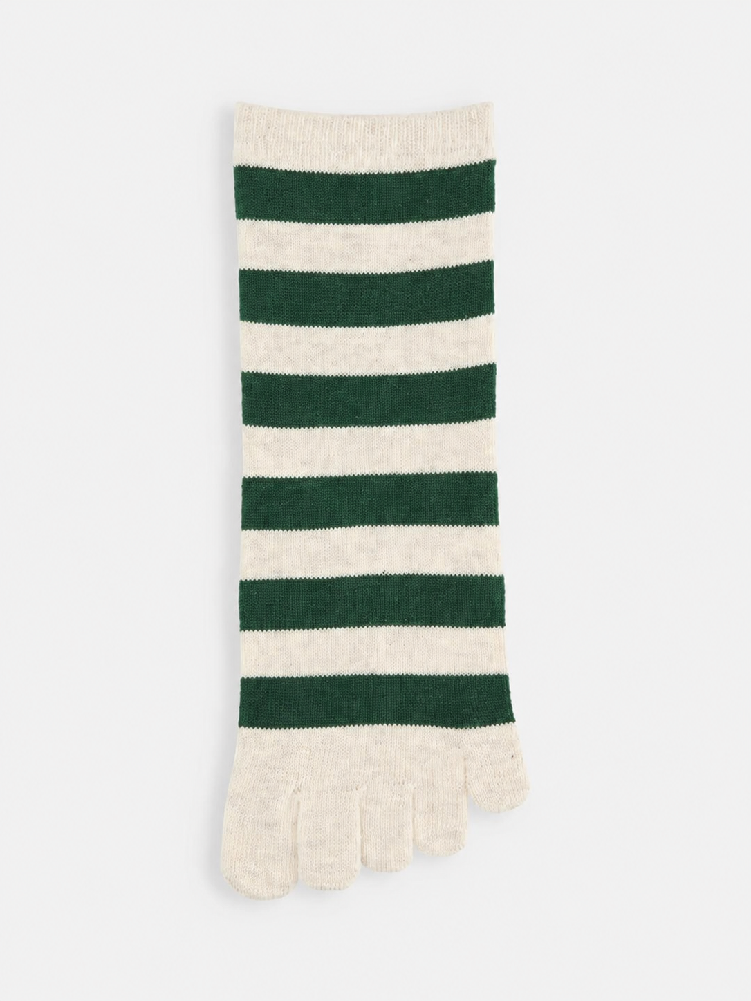 Striped Cotton Toe Ankle