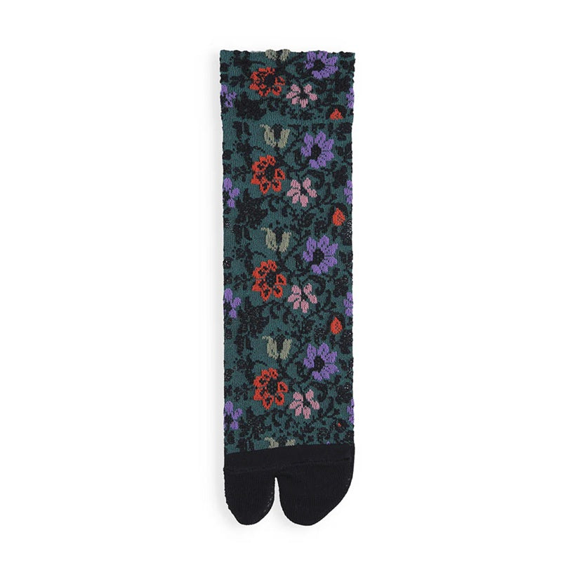 Float Flower Cotton Tabi Crew
