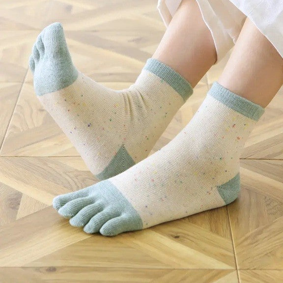 Classic Cotton Color Nep Toe Ankle