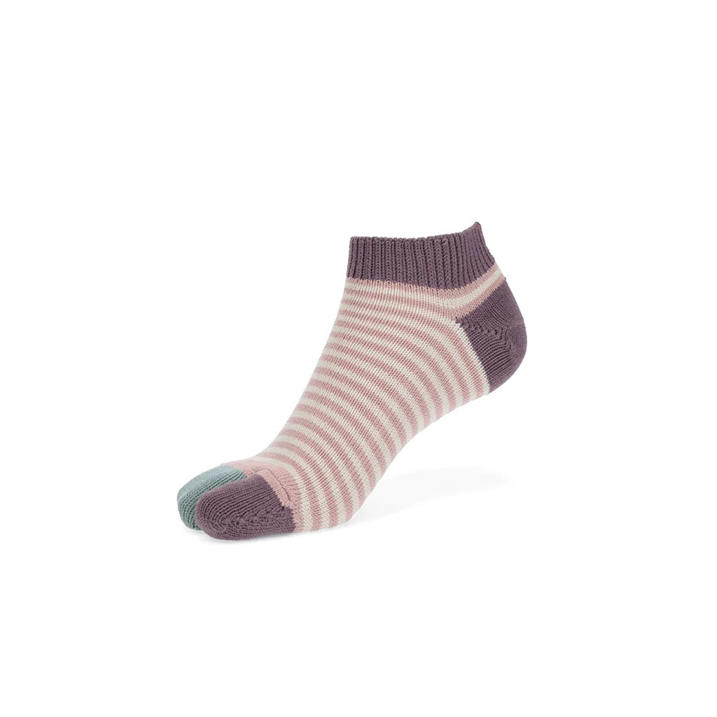 Striped Cotton Tabi 2 Fingers